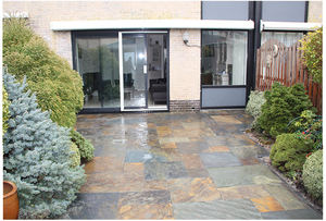 Azulejos de piedra para suelo de pizarra Natural oxidada, azulejos de pared cortados a tamaño antácido CN; RS0002 HUB, carpa dividida 600x60 0mm/300x600mm - Product Image 4