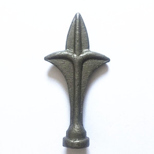 Home Decor Wrought Iron Spears Steel Forged Spearhead Fence Railing Tops Heat Treated Metal Casting Finials for <strong>Garden</strong> <strong>Railings</strong> - Product Image 2
