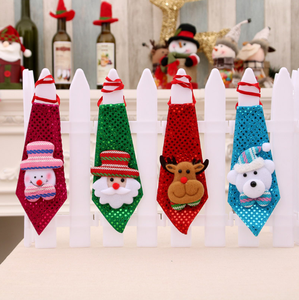 2022 Decoraciones navideñas Regalo para niños adultos <span class=keywords><strong>Corbata</strong></span> de lentejuelas Regalos para niñas y niños Regalos creativos Corbatas de lentejuelas Corbatas - Product Image 1