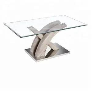 Modern New design Wood Glass Center Coffee Table