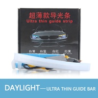 Feux de jour universels pour voiture 12V, 30cm, 45cm, 60cm, 2 pièces, lampe souple
