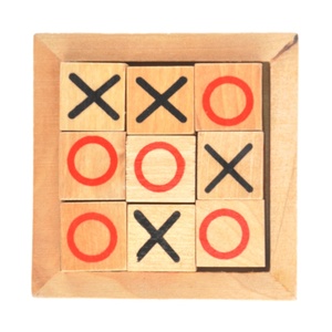 Mini gioco da tavolo in legno set di scacchi <span class=keywords><strong>tic</strong></span> tac <span class=keywords><strong>toe</strong></span> - Product Image 2