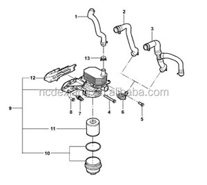 Tuyau d'admission du refroidisseur d'<span class=keywords><strong>huile</strong></span> <span class=keywords><strong>moteur</strong></span> d'origine 1440111 pour Ford Transit V348 2.4L 6C1Q 8N039 B1D - Product Image 6