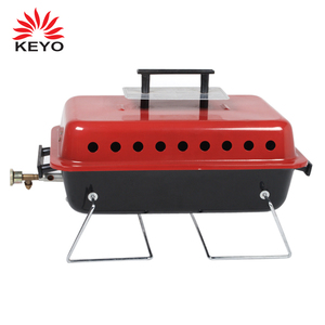 Portátil y sin humo parrilla de <span class=keywords><strong>BARBACOA</strong></span> de <span class=keywords><strong>gas</strong></span> para de interior rojo del partido - Product Image 1