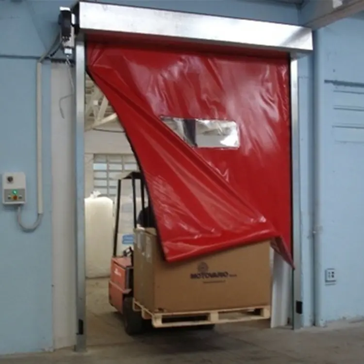 Industrial Automatic Self Repairing PVC High Speed Rolling/Roll Shutter Door