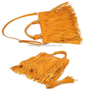 Newest Fashion Two <strong>Sided</strong> Tassel <strong>Ladies</strong> Handbag Shoulder <strong>Bag</strong> Leisure Popular Long Strap Shoulder <strong>Bag</strong> for Girls - Product Image 6