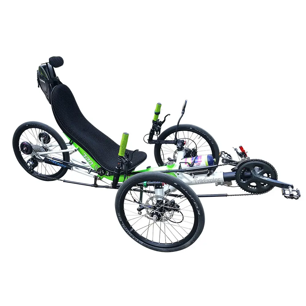 Extremely Folding Vacation Relaxing Recumbent 3 wheels Foldable Trike