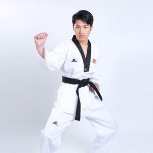 Venta al por mayor negro blanco rojo azul <span class=keywords><strong>Taekwondo</strong></span> uniforme ropa - Product Image 4