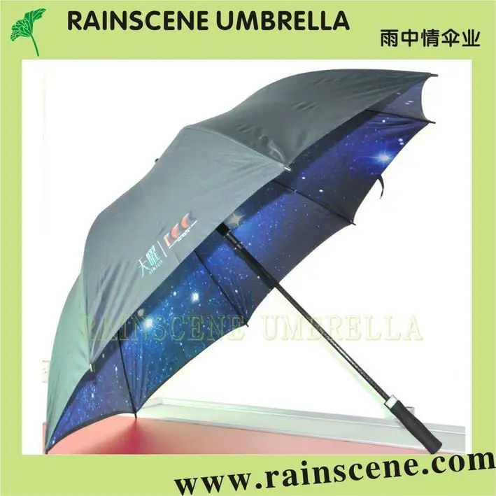 2014 venda quente nova moda sky reta guarda-chuva de golfe