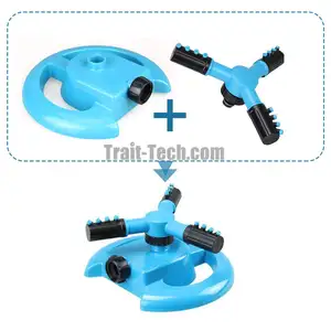 360 gradi di Rotazione Automatico Prato Sprinkler Giardino Irrigazione a pioggia Circolare Spruzzatore Tre Braccio Sprinkler Acqua