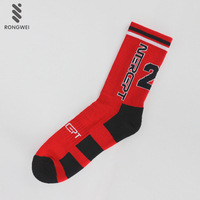 Chaussettes d'athlétisme d'équipe de basket-ball personnalisées à motif tricoté de haute qualité en gros