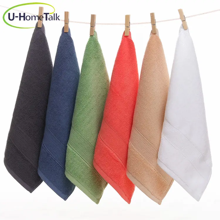 Free Sample 35*35cm Face Towel 100% Cotton Linen Tea Dish Thick Towel Bulk Kitchen Terry Towel in Stock