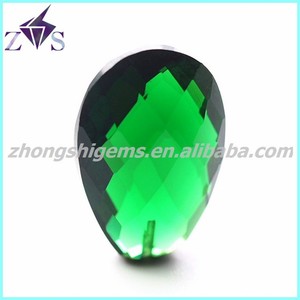 Flat Cut Faceted Pendant CZ <strong>Fake</strong> <strong>Gemstone</strong> - Product Image 1