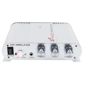 LP-838 Mni HiFi 2.1 오디오 앰프 12V 20W * 2 MP3 MP4 스테레오 플레이어 자동 사운드 서브 우퍼 증폭기