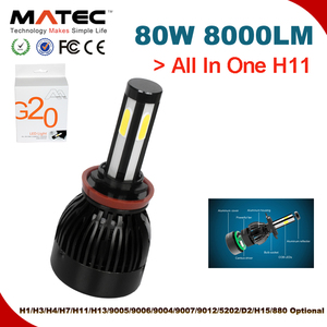 China proveedor de partes de automóviles 4000LM 40 W LED linterna del coche, D2 D4 kit del faro del LED, auto llevó <span class=keywords><strong>la</strong></span> linterna - Product Image 1