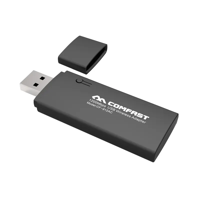 OEM USB 와이파이 동글 comfast cf-912ac rtl8812au 1200 mbps USB DVD 플레이어 와이파이 어댑터