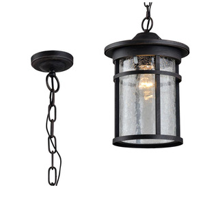 Lampe suspendue étanche à la forme d'une <span class=keywords><strong>CAGE</strong></span>, design industriel LOFT, luminaire d'extérieur, idéal pour un jardin ou un hôtel - Product Image 2