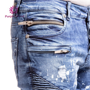 Custom <strong>Jeans</strong> Men Crumpled Gents Denim <strong>Jeans</strong> - Product Image 5