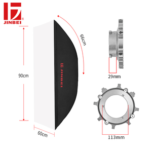 JINBEI M 60*90cm Photography Studio <strong>Soft</strong> <strong>Box</strong> Continuous <strong>Light</strong> with Bowens Mount for Vlogging Camera for youtube - Product Image 1