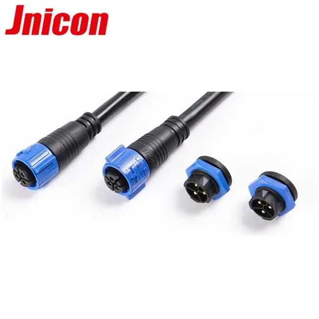 IP67 waterproof extension power cord connectors with 3 Pin Male & Female
