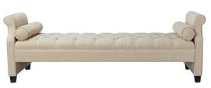 Tabouret haut-parleur <span class=keywords><strong>beige</strong></span>, 1 pièce, design matelassé - Product Image 2
