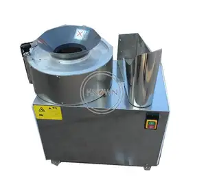 80KG/H Multifunctional potato washing peeling cutting slicing washing peeling machine