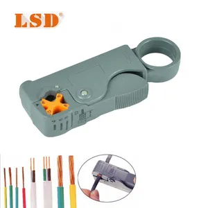 LS-332 Coax Cable Stripper RG6 RG59 RG58 wire stripping tool 2 Blades rotary cable cutter