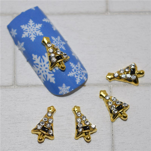 Popular todo tipo de decoración de <span class=keywords><strong>uñas</strong></span> diseños de <span class=keywords><strong>uñas</strong></span> de árbol de Navidad con diamantes de imitación brillantes <span class=keywords><strong>para</strong></span> decoración de <span class=keywords><strong>uñas</strong></span> - Product Image 3