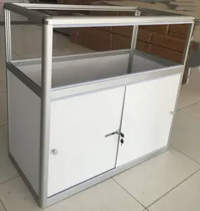 Display Kaca Aluminium Kustom/Kabinet Pameran Tampilan untuk Pameran Dagang