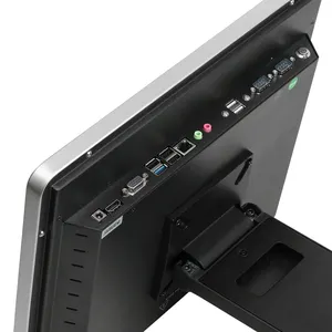 Restaurante tudo em um computador pos 15 polegadas, tela sensível ao toque dos sistemas pos caixa registrar com impressora pos