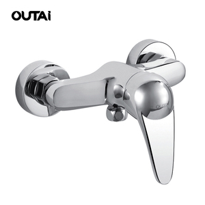 Salle de bains mur en laiton monté lisse chrome finition robinet de la douche de <span class=keywords><strong>bain</strong></span> durable mélangeur - Product Image 1