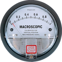 Manomètre de pression différentielle micro de haute précision Shelok pour la climatisation, conception magnétique sans friction