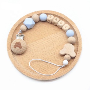 Silicone Hạt Bé Chơi Phòng Tập Thể Dục Đồ Chơi Bé Đồ Chơi Móc Áo Bán Buôn Silicone Bằng Gỗ Teether - Product Image 4