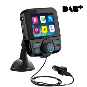 BQB認定サービスフォロー & トラフィックアナウンスオートスキャン2.4 "TFT Bluetooth4.2ワイヤレスダブカーラジオアダプター (車付き)