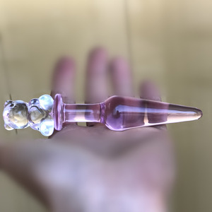 Tapón <span class=keywords><strong>Anal</strong></span> de Cristal con Diseño de Oso Rosa, Juguete Sexual <span class=keywords><strong>Anal</strong></span> para Hombre y Mujer - Product Image 3