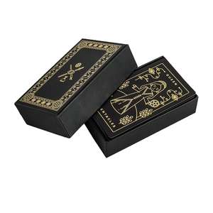 Échantillon <span class=keywords><strong>gratuit</strong></span> OEM Impression de cartes de tarot en feuille d'or Imprimez vos propres cartes de tarot personnalisées - Product Image 1