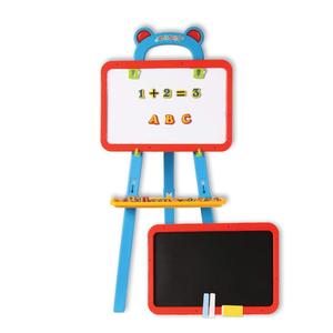 Tableau noir <span class=keywords><strong>et</strong></span> tableau blanc 3-en-1 pour enfants-Tableau <span class=keywords><strong>magnétique</strong></span> réversible effaçable à sec <span class=keywords><strong>et</strong></span> <span class=keywords><strong>peinture</strong></span> avec <span class=keywords><strong>craie</strong></span>, gomme <span class=keywords><strong>et</strong></span> 84 aimants - Product Image 1