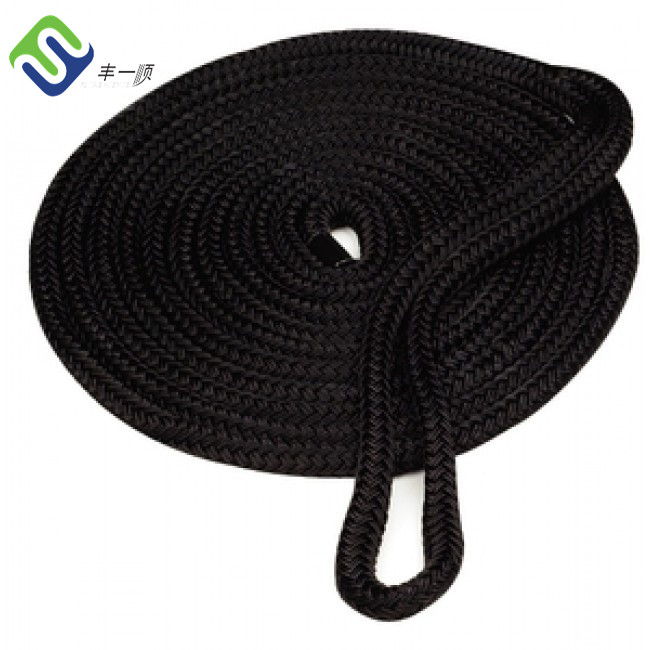 High Strength Black Twisted 3 Strand Nylon Rope 220m Coil 16mm