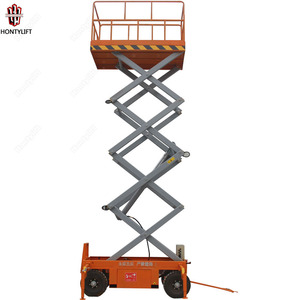 2025 HONTYLIFT 8 m 1T fornitore della cina CE a buon mercato mobile forbice ascensore martinetti idraulici - Product Image 6