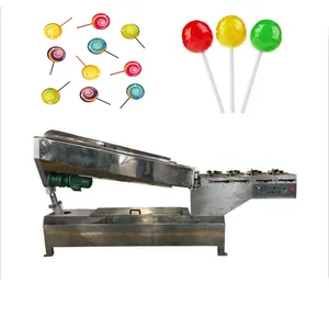 Yüksek verimli 4 T/gün şeker topu bonbon şekillendirme makinesi lolipop yapma makinesi fiyat