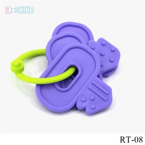 Forme de clé en plastique drôle anneau de dentition bio bébé <span class=keywords><strong>hochet</strong></span> - Product Image 2