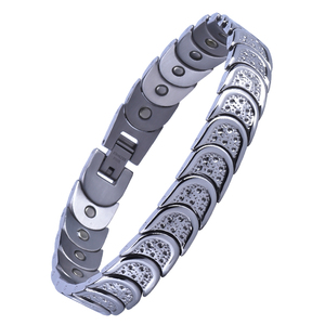 Bracelet magnétique en <span class=keywords><strong>germanium</strong></span> de santé en titane en gros, avantages - Product Image 2