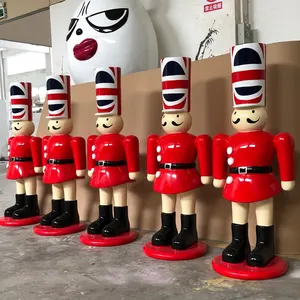 야외 유리 섬유 크리스마스 장식 Nutcrackers