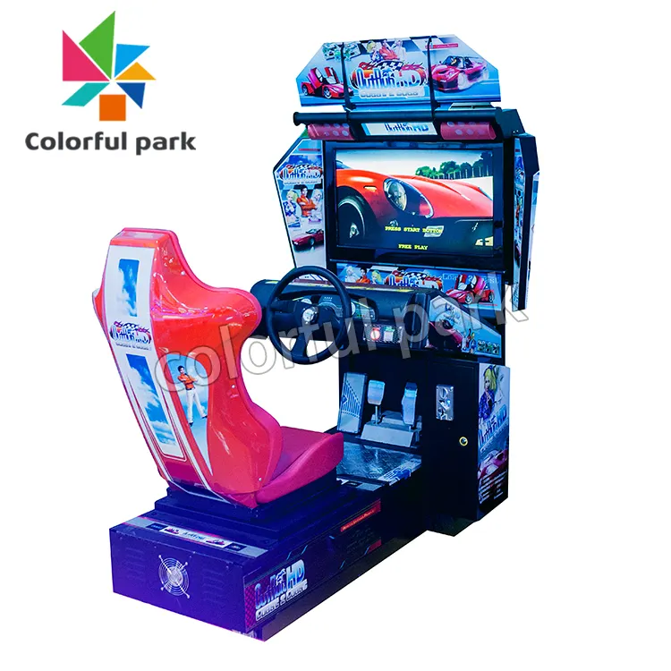 Colorful Park Outrun  HD  Arcade Car Racing Game Machine