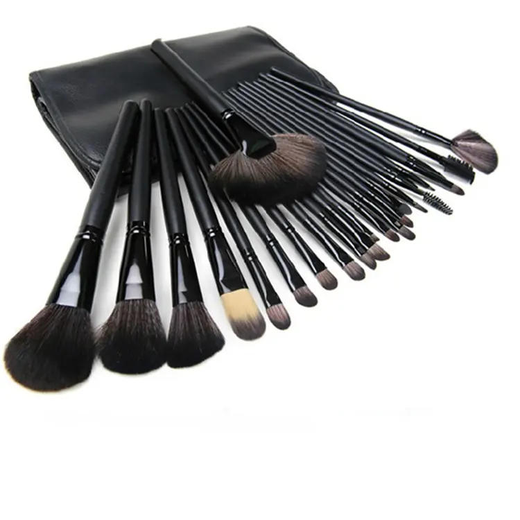 24pcs Classical Makeup Brushes Wooden Handle Cosmetic Brush Set Make up Brushes Set
