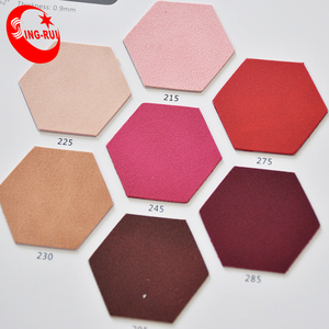 1m के लिए moq नकली गाय Nubuck पु शाकाहारी कृत्रिम चमड़े के लिए जूता बैग - Product Image 5