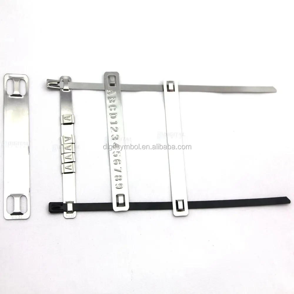 Stainless Steel Marker Plates, Stainless Steel Carrier Strips For Cable Markers, SS Carrier Strips