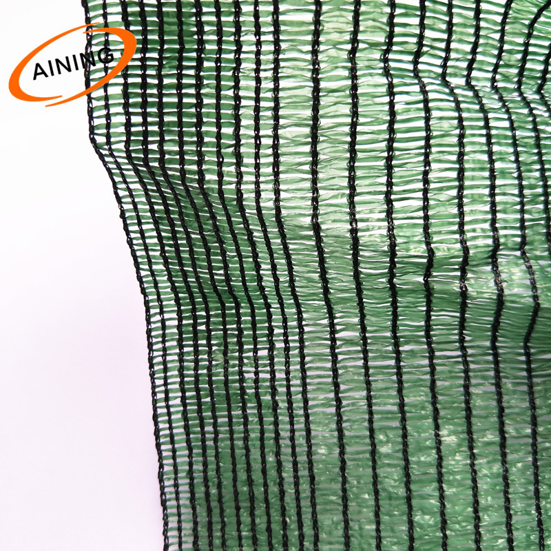 Полипропиленовая hdpe трикотажная теневая ткань 90% теневая сетка зеленого цвета