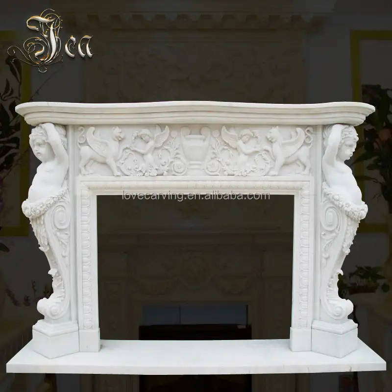 Cheminée décorative charmglow foyer électrique cheminée en marbre naturel