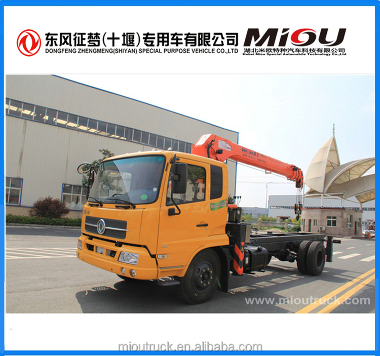 Dongfeng Евро 3 10Ton свет грузовик с краном-манипулятором